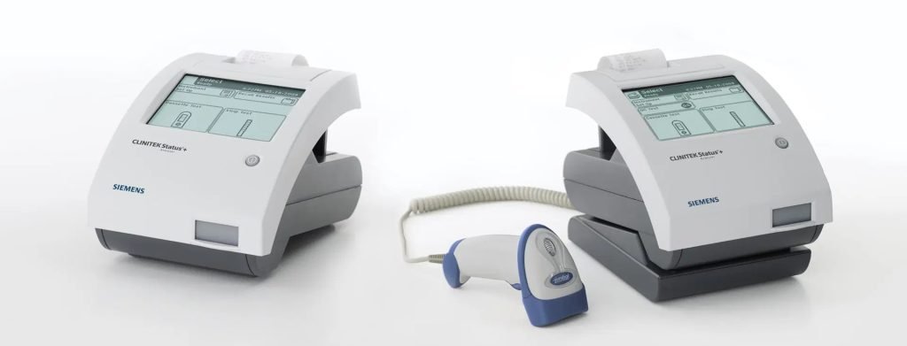 Siemens CLINITEK Status urine analyzers with barcode scanner