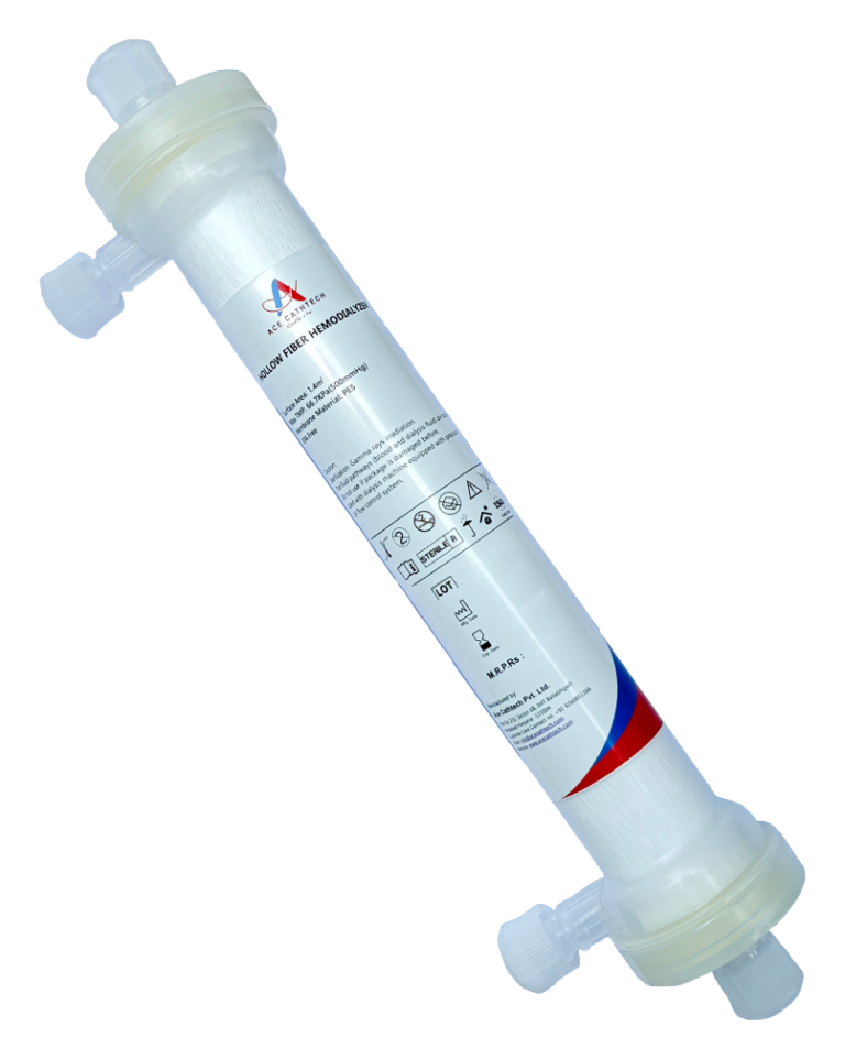 Ace Cathtech Flowcath hollow fiber dialyzer
