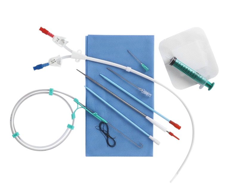 Ace Cathtech Flowcath long term hemodialysis catheter kit
