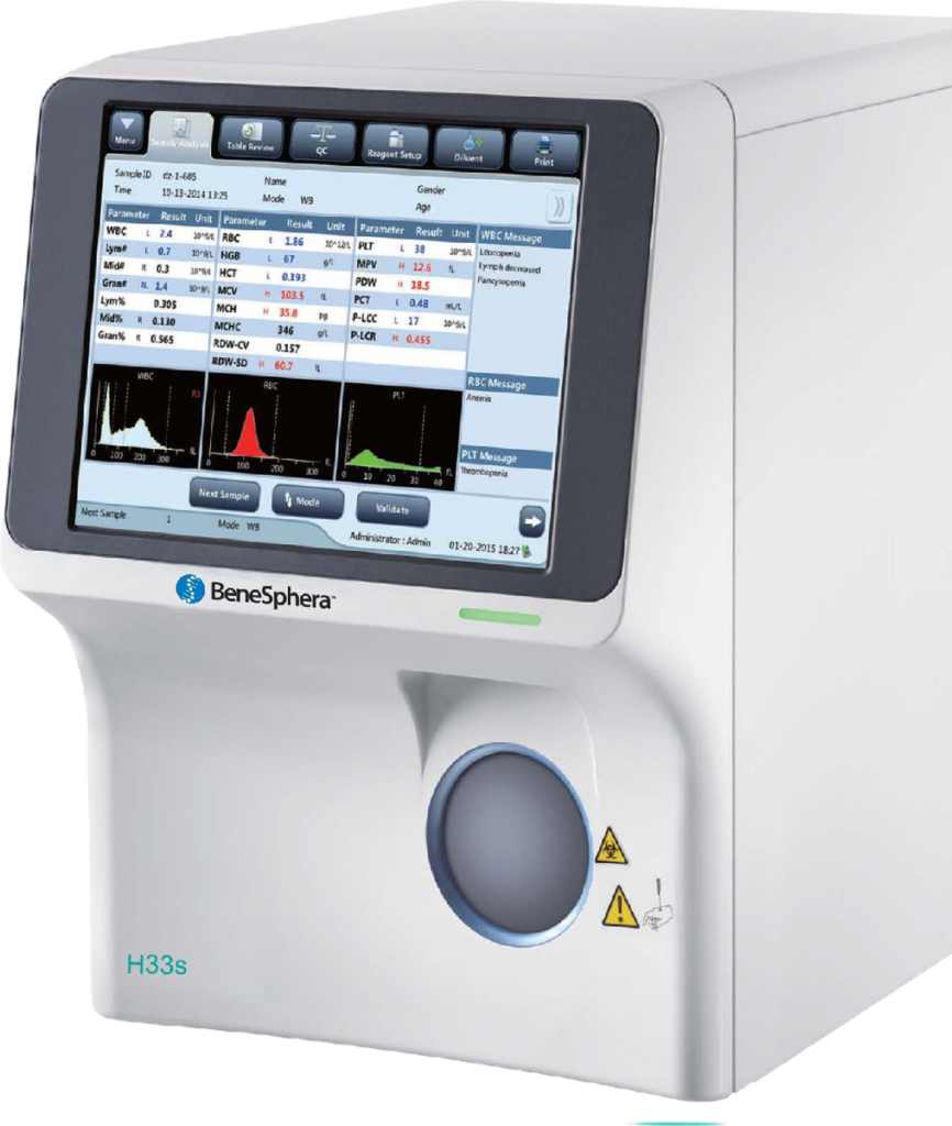 Avantor BeneSphera H 33 haematology analyser