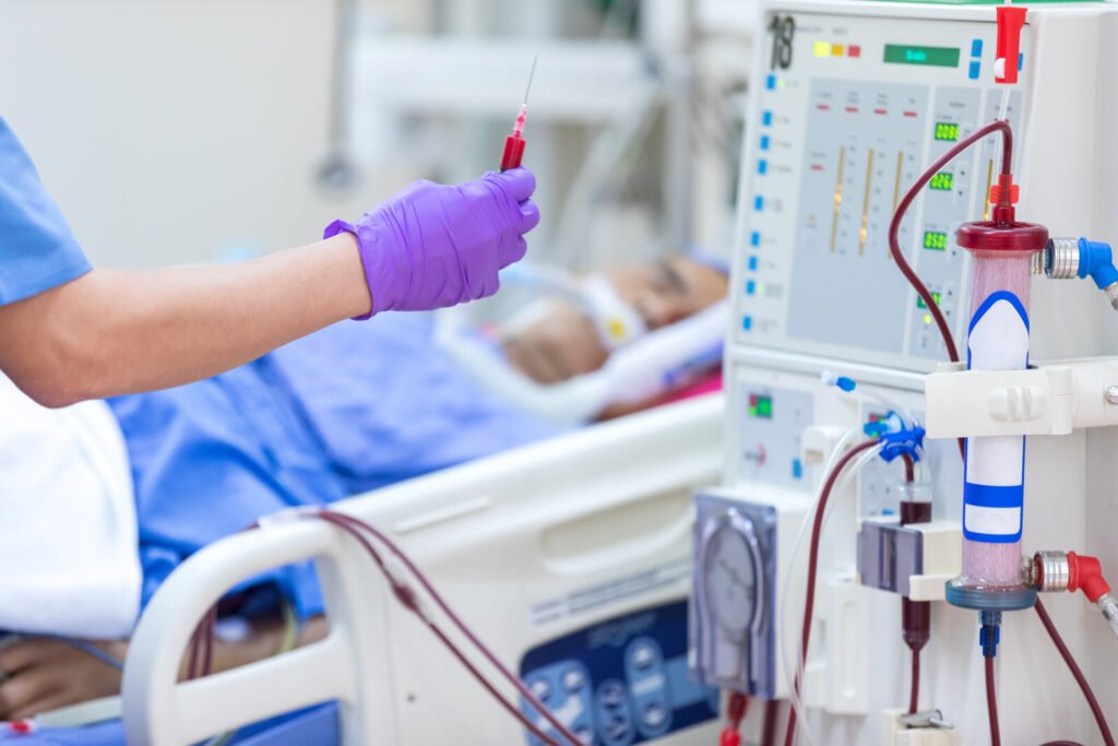 ICU team running continuous renal replacement therapy