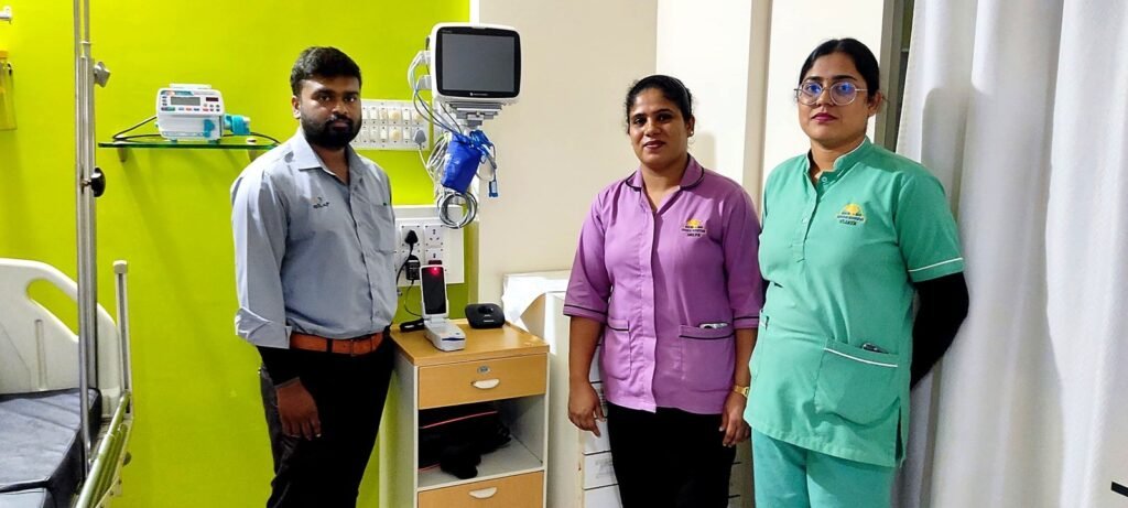 epoc NXS user training at Indira Hospital neonatal ICU, Mangalore
