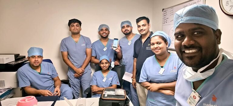 Milap engineer with the CCU team at Manipal Hospital, Old Airport Road, Bengaluru