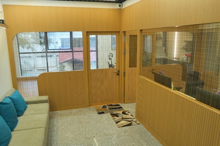 Cabins at the Milap International office