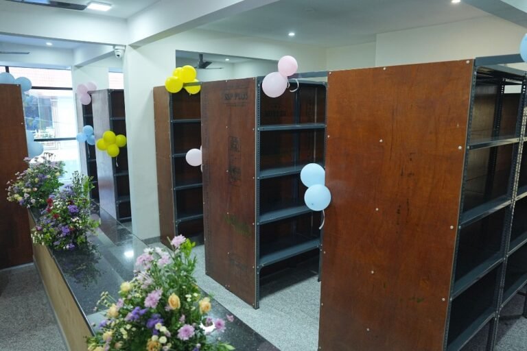 Stores and stock racks at Milap International