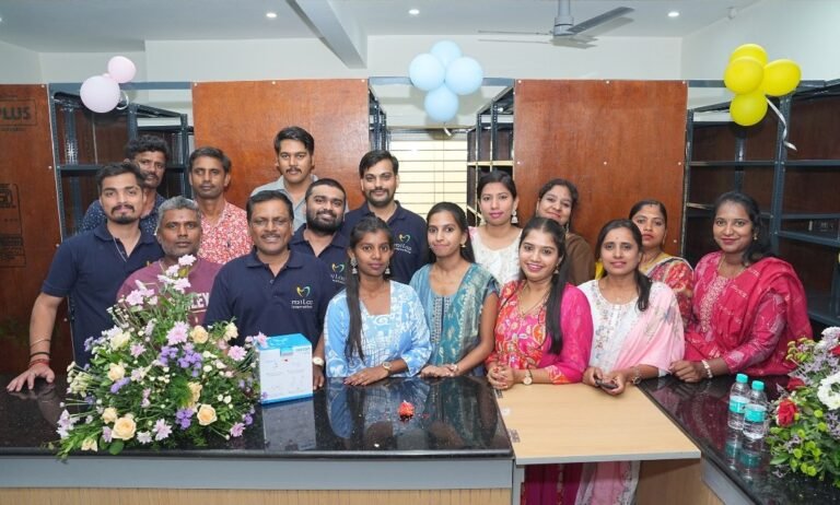 Milap International team in the stores area